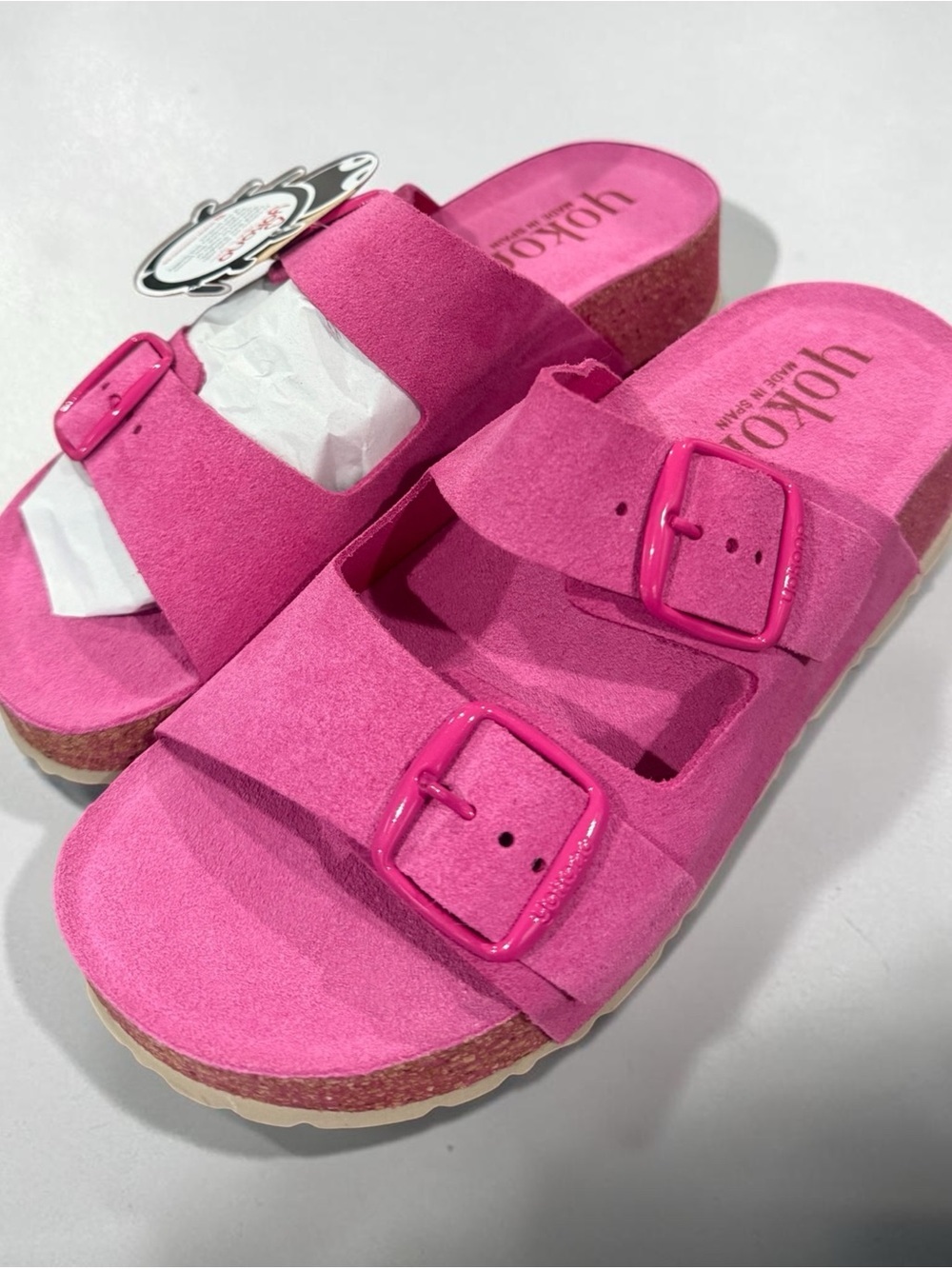 Yukono Leather Sandals pink